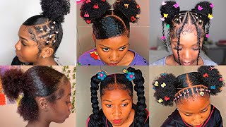 💖💦elegant SLAYED 4C4B HAIRSTYLES  SLAYED EDGES 🩵 💅🏼 🤎 [upl. by Ytineres]