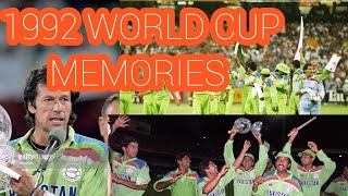 1992 cricket world cup memories Pakistan win world cup after superb Wasim Akram bowling [upl. by Orenid993]