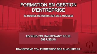 Promo formation en gestion dentreprise [upl. by Eceinert]