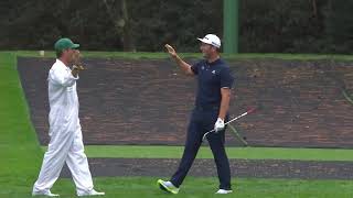 Jon Rahm skips to a holeinone on No 16  Masters Tuesday [upl. by Clayborne345]