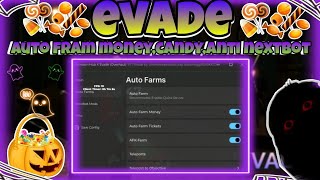 💥NEW💥🎃Roblox script hack Evade🎃Halloweenauto fram candymoneyAnti NextbotLion Kc Lee [upl. by Reivaz]