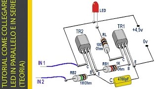 TUTORIAL COME COLLEGARE I LED IN PARALLELO E IN SERIE TEORIA [upl. by Yllime127]