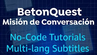 BETONQUEST  MISIÓN DE CONVERSACIÓN  TUTORIAL MINECRAFT  2024  QUEST  PLUGIN [upl. by Keg]