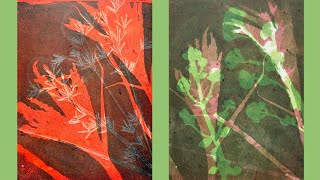 Gelli printing with inks simple stunning results [upl. by Kcirdor]