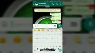 How to type bold italic and strikethrough text in your Whatsapp [upl. by Lawtun894]