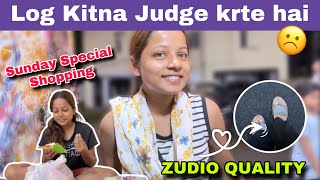 Log Kitna Judge Krte hai😕  ZUDIO QUALITY  Sunday Shopping 🛍️  vlog  Mansi Gupta  MG360 [upl. by Tuppeny508]