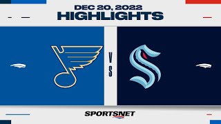 NHL Highlights  Blues vs Kraken  December 20 2022 [upl. by Elstan735]