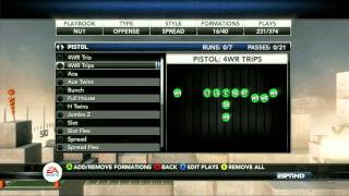 NCAA Football 12 Quick Clip Deep look into Custom Playbooks [upl. by Arakaj587]