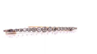 15ct18ct Diamond Bar Brooch X1475 [upl. by Gale]