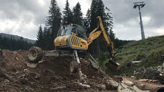 MENZI MUCK A81 Mobile walking spider excavator digging [upl. by Thadeus]