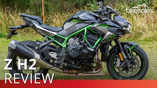 2020 Kawasaki Z H2 Review  bikesales [upl. by Arlin885]