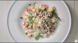 Receita de SALADA DE POLVO COM COUSCOUS [upl. by Lahcear]