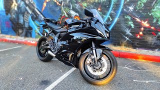 Yamaha R7 KO lighting exhaust sound check and flyby [upl. by Voe]