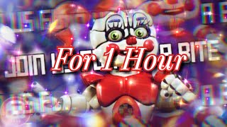 Join Us For A Bite Remastered For 1 Hourquot by JT Music FNAF SISTER LOCATION Song SFM  1 Hour [upl. by Katya977]