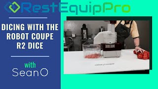 Robot Coupe R2 dice How to operate dicing tomatoes [upl. by Gagnon]