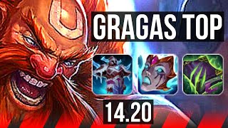 GRAGAS vs AURORA TOP  800 games  KR Diamond  1420 [upl. by Airdnna]