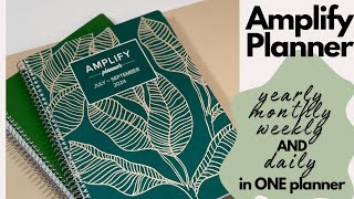 Amplify Quarterly Planner  yearly monthly weekly and daily planning in ONE BOOK [upl. by Atinuj]