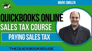 QuickBooks Online Sales Tax Payments For Sales Tax Liabilities [upl. by Ivz]