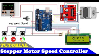 How To Make a Stepper Motor Speed Controller using Arduino and L298 Motor Driver [upl. by Carroll85]