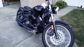 2008 Yamaha VStar 650 Oil Change [upl. by Einattirb]