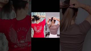 Easy Everyday Hairstyle🦋hairstyle40 2024hairtutorialhairstylehackhaircareshortstrendingreels [upl. by Hajile]