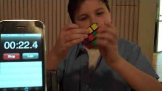 Luke HarmonVellotti Solves Rubiks Cube in 1min 13sec [upl. by Swigart]