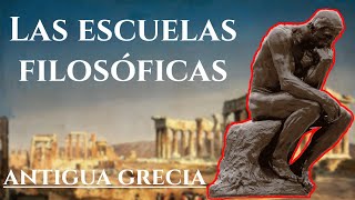 Las ESCUELAS FILOSÓFICAS de la Antigua Grecia en 5 minutos [upl. by Appilihp]