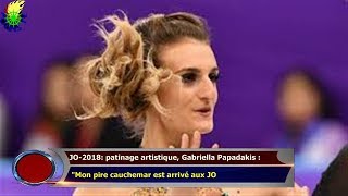 JO2018 patinage artistique Gabriella Papadakis  quotMon pire cauchemar est arrivé aux JO [upl. by Sutton]