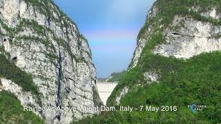 Supernumerary arc and Rainbow above Vajont Dam Italy 7 May 2016 [upl. by Tadeo]