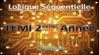 28 Compteur Asynchrone Modulo 7 Théorique Avec Bascule D  JK  Chron  شرح مبسط جدا بالدارجة [upl. by Namor619]