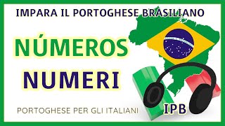 Números NUMERI Portoghese Brasiliano [upl. by Sudhir]