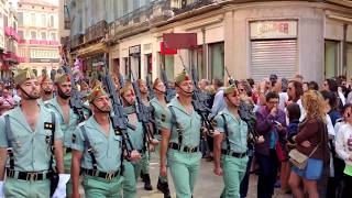 LEGIÓN EN LAS CALLES DE MÁLAGA SPANISH LEGION [upl. by Norreht870]