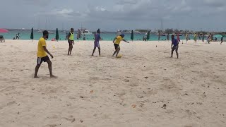 First beach soccer club opens in Barbados [upl. by Eliam]