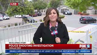 Man Shot By SDPD Officer Near Chollas View Trolley Station [upl. by Ynnavoig]