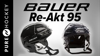 Bauer ReAkt 95 Hockey Helmet  Product Review [upl. by Sitnik347]