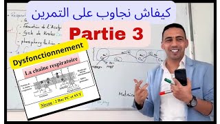 chaine respiratoire dysfonctionnement phosphorylation oxydative كيفاش نجاوب على التمرينPartie 3 [upl. by Athalla365]