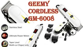 Unboxing and Review Geemy Cordless GM 6008  murah  shopee  berbaloi ka  Unbox  shoppee [upl. by Nnayrb]