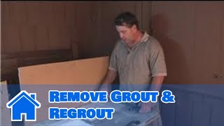 Grouting Help  How to Remove Grout amp Regrout [upl. by Oihsoy]