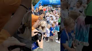 BMW Oslo marathon 2024  kids medals [upl. by Anigue200]