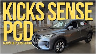 DESCUBRA O NISSAN KICKS SENSE PCD A VERSÃO COMPLETA COM ISENÇÃO TOTAL PARA PCD pcd auto carros [upl. by Annid]