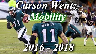 Carson Wentz Mobility Highlights Before and After ACL Injury  Scrambles and Elusiveness Compilation [upl. by Tobin759]