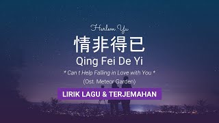 Harlem Yu  Qing Fei De Yi OstMeteor Garden Lirik amp Terjemahan  Lirik Lagu Mandarin Terpopuler [upl. by Arimlede834]