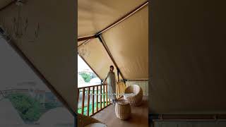 Glamping Safari Tent Loft With Bathroom For Family [upl. by Nipsirc]