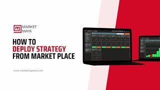 How to Deploy Strategy From Market Place  Market Maya [upl. by Saticilef]