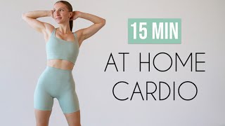 15 MIN BEGINNER CARDIO WORKOUT No Jumping Small Space Friendly No Equipment [upl. by Nadiya25]