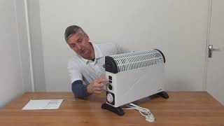 2000W Convector Heater With Timer amp Fan [upl. by Ardell956]