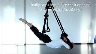 Aerial Yoga Abs amp Back Strengthening on Omni Gym Swing [upl. by Madi576]