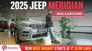 2025 Jeep Meridian Now At Rs 2499 Lakh Only  Detailed Walkaround Of All Variants [upl. by Thay]