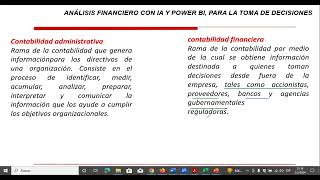 Contabilidad administrativa Vs contabilidad financiera [upl. by Ahsemal]