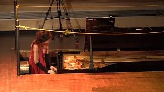 Brazilian pianist Eliane Rodrigues LITERALLY taking the performance below the stage [upl. by Emixam951]